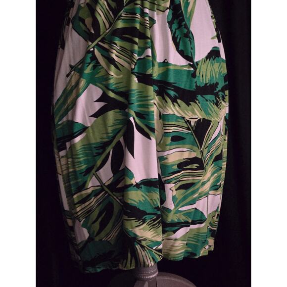 NWT $368 Milly of New York Palm Leaf Pattern Print Halter Dress, Size Small - Picture 4 of 8